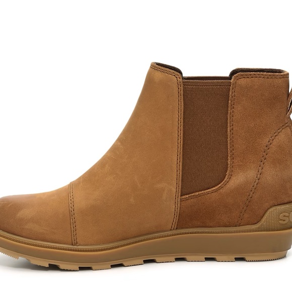 NWT SOREL Evie II Wedge Chelsea Boot/Brown - Picture 4 of 13